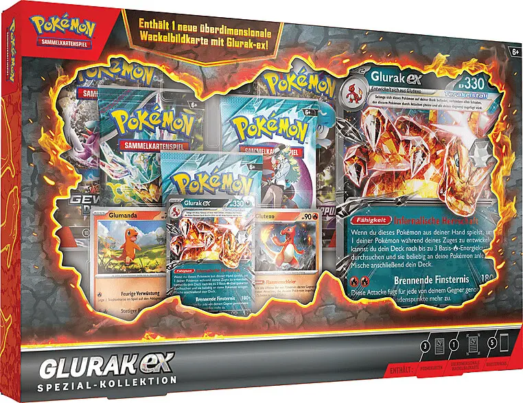 Pokemon TCG - Karmesin & Purpur: Glurak-ex Spezial-Kollektion DE 