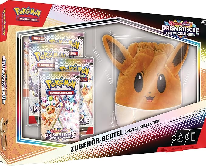 Pokemon TCG - Karmesin & Purpur 8.5: Prismatische Entwicklungen Zubehör-Beutel Spezial-Kollektion DE