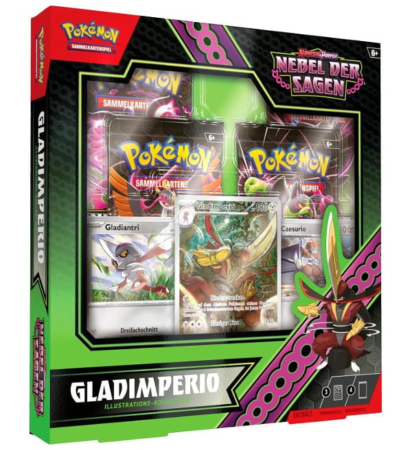 Pokemon TCG - Karmesin & Purpur 6.5: Nebel der Sagen Illustrations-Kollektion-Gladimperio EX DE Pokemon TCG - Karmesin & Purpur 6.5: Nebel der Sagen Illustrations-Kollektion-Gladimperio EX DE