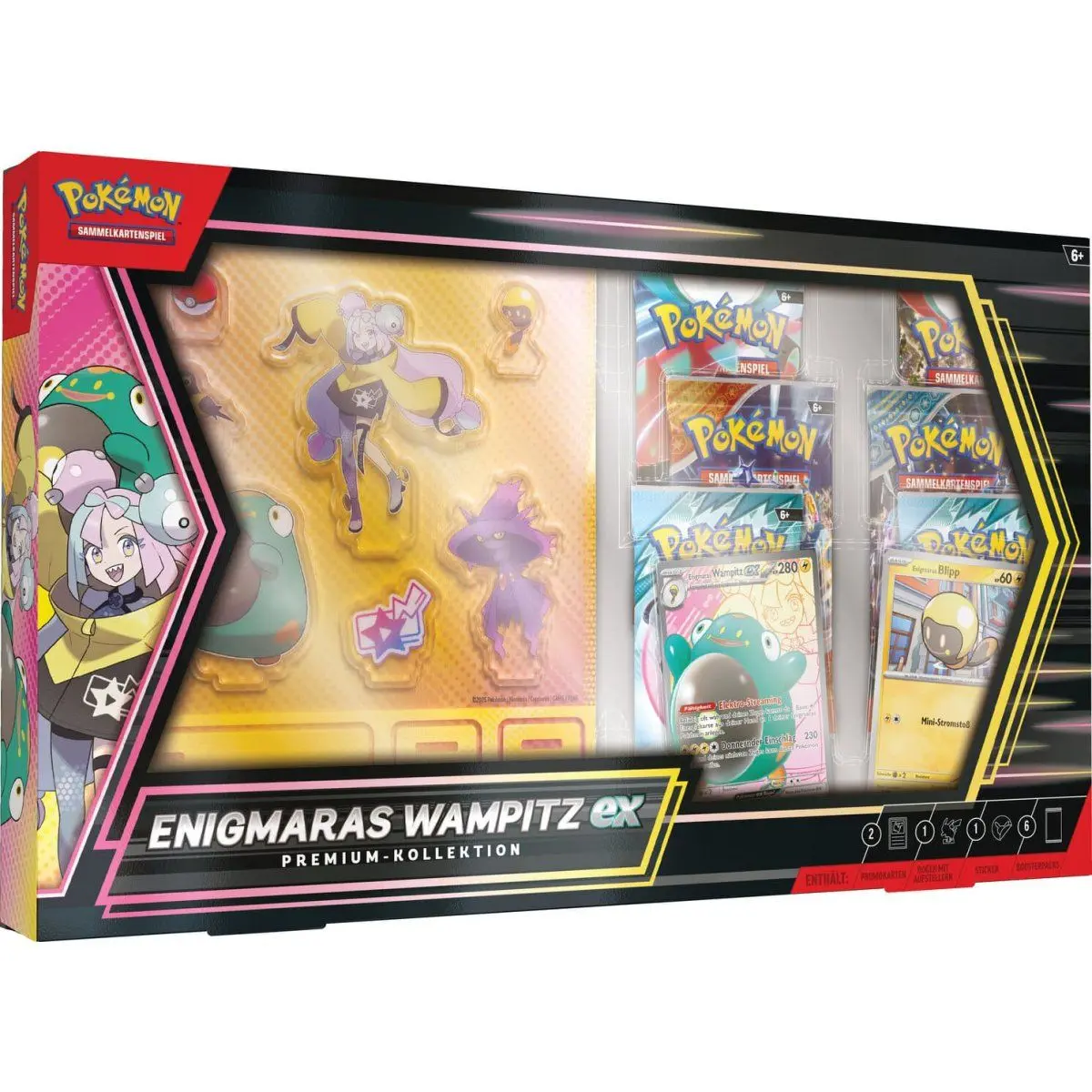 Pokemon TCG - Karmesin & Purpur: Enigmaras Wampitz ex Premium-Kollektion DE    Pokemon TCG - Karmesin & Purpur: Enigmaras Wampitz ex Premium-Kollektion DE